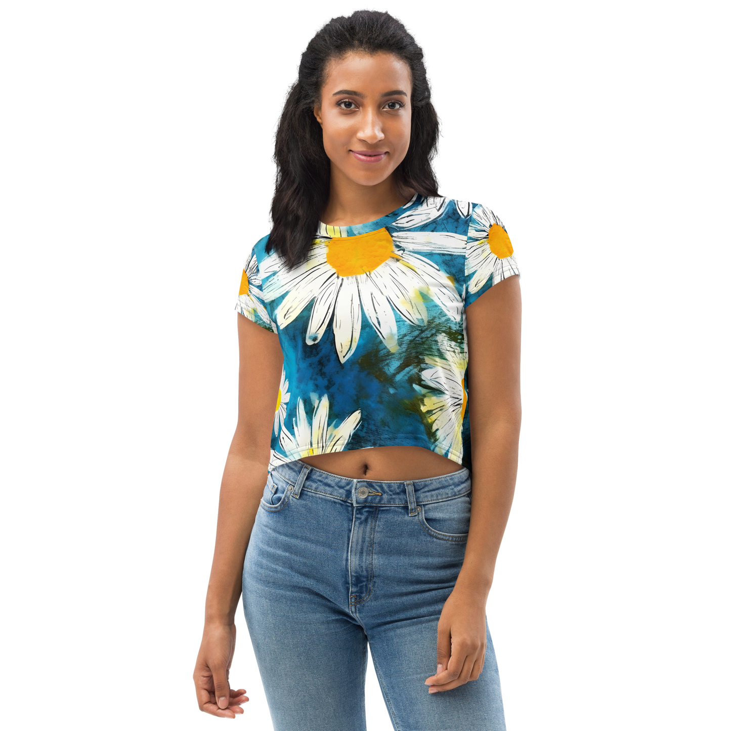 All-Over Print Crop Tee