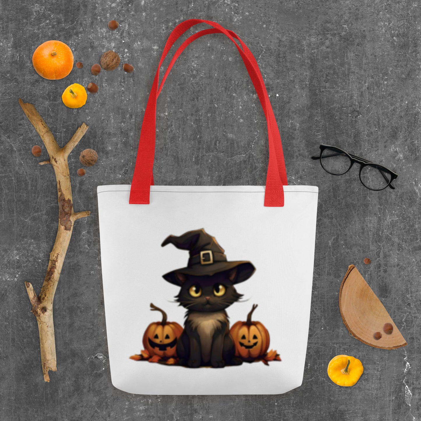 Meowy pumpkin | Cats halloween Tote bags | Holiday Gift Cat Lovers