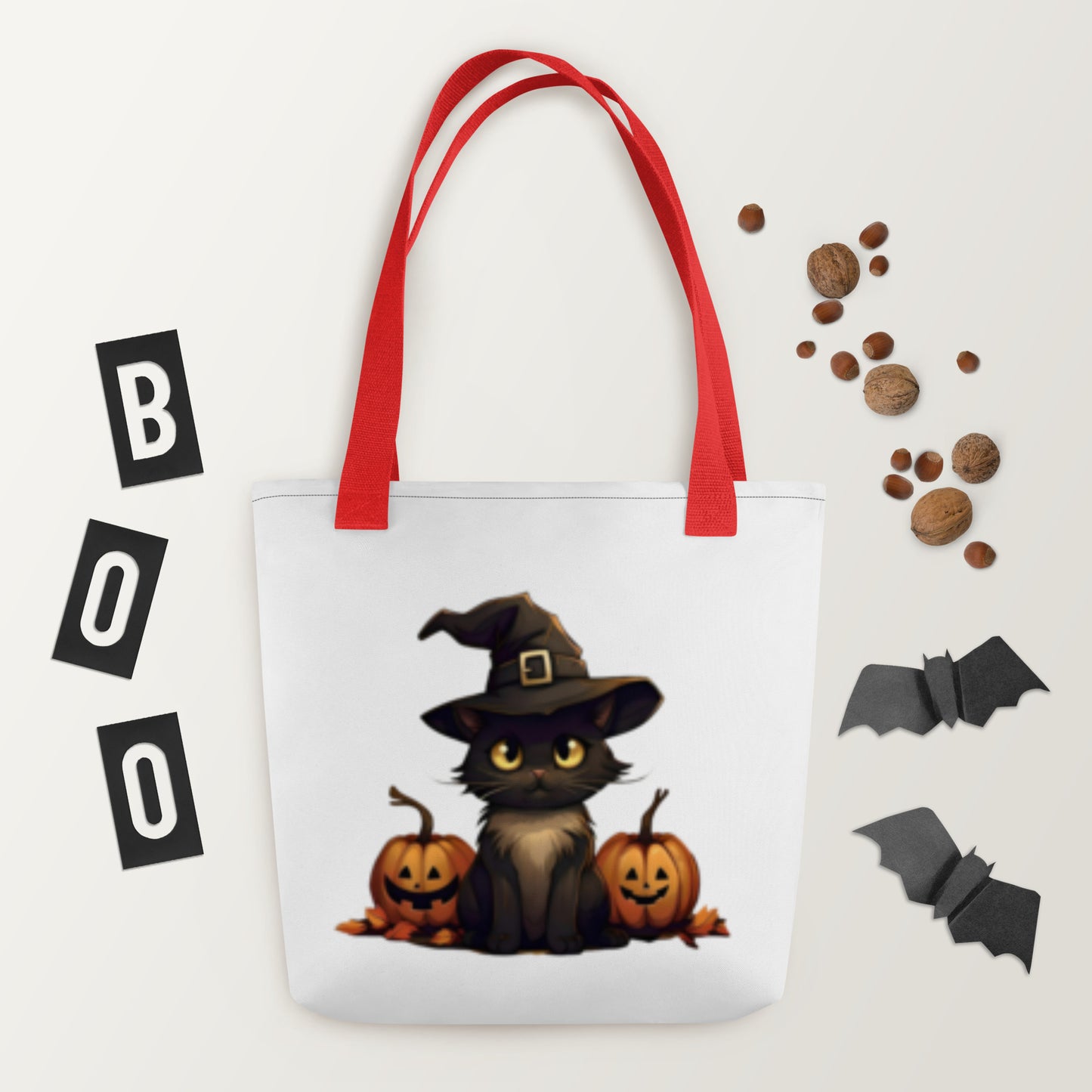 Meowy pumpkin | Cats halloween Tote bags | Holiday Gift Cat Lovers