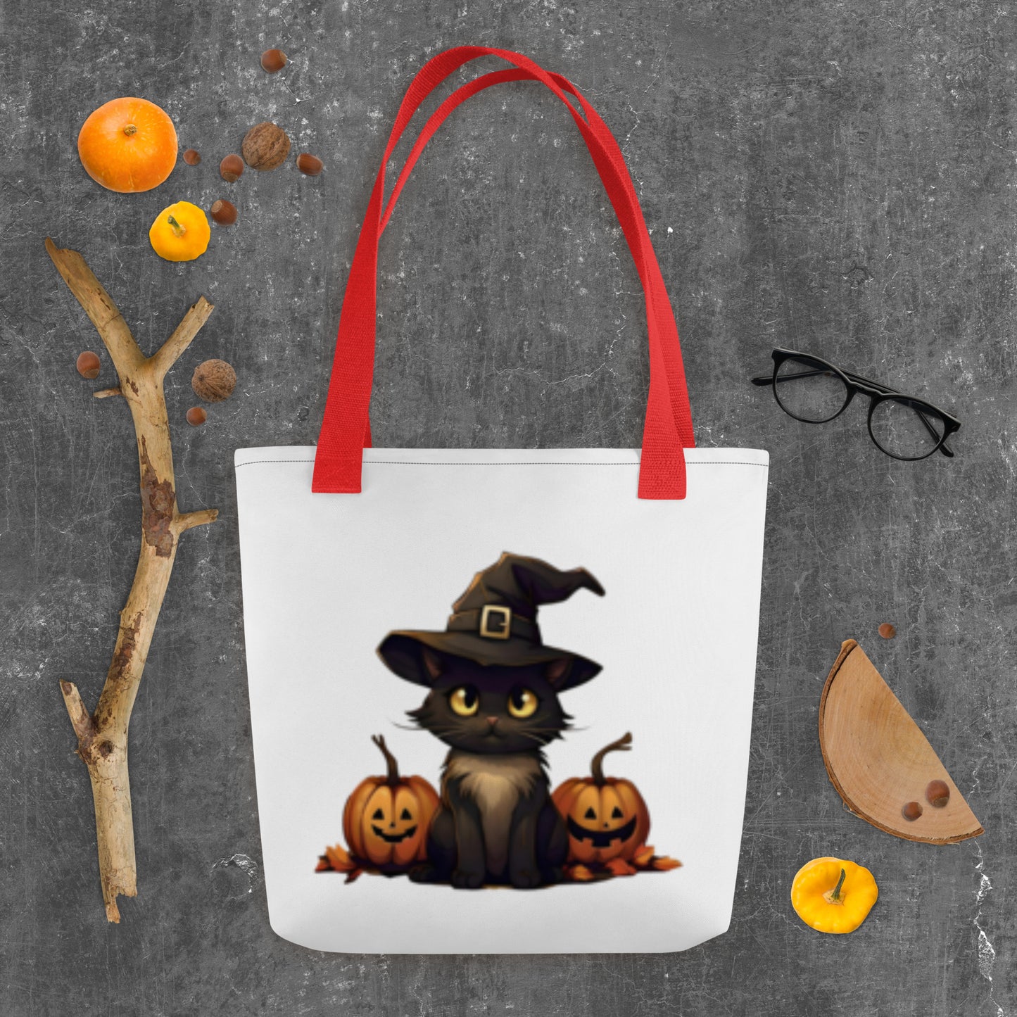 Meowy pumpkin | Cats halloween Tote bags | Holiday Gift Cat Lovers