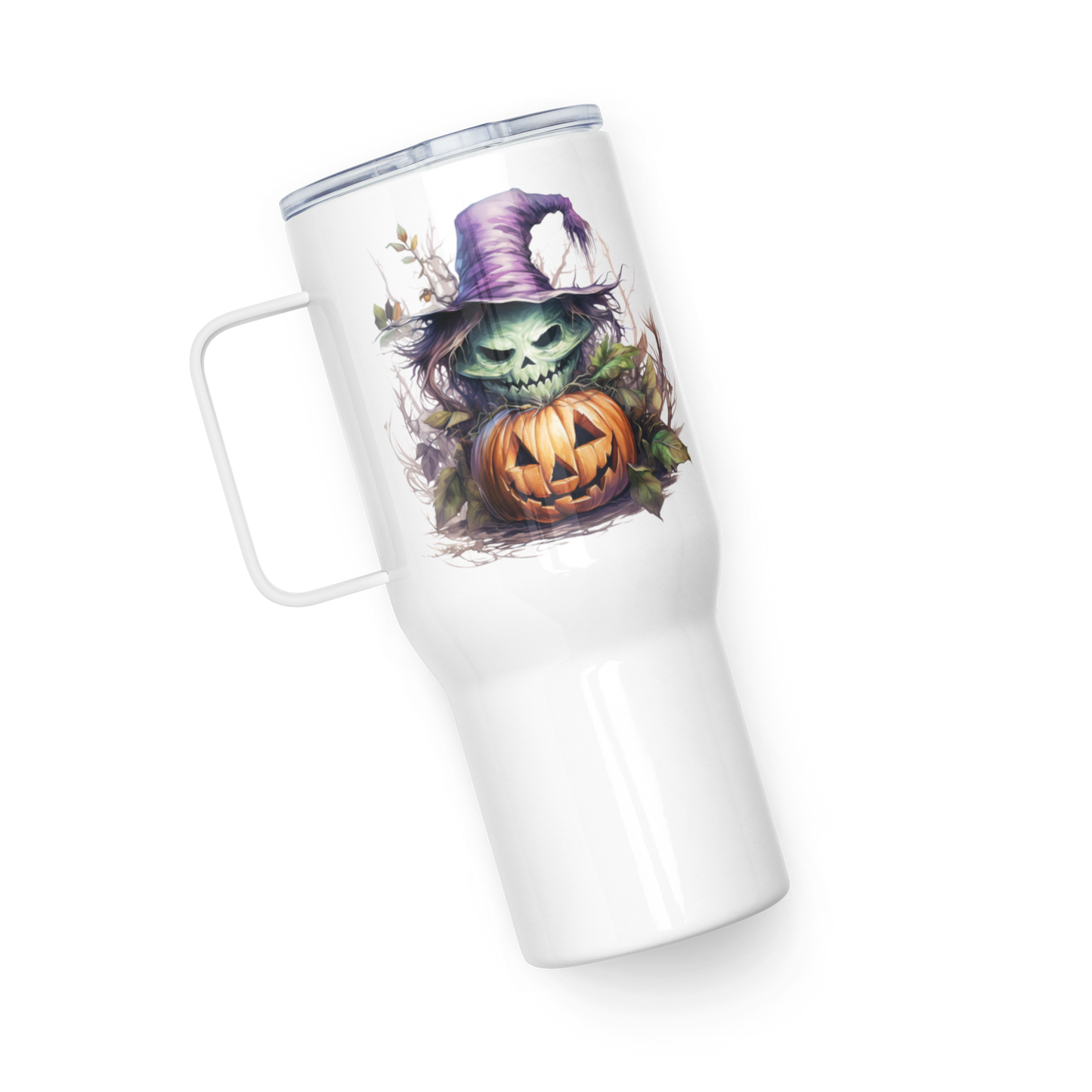 Halloween Travel Mug with Convenient Handle | Enhanced travel mug | Thermal Insulation | 25 oz (739 ml) Capacity