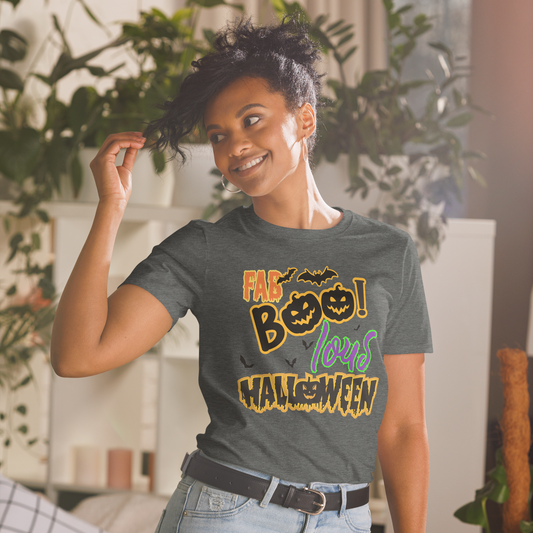 Ghostly Glamour | Embrace the Halloween Tee| Short-Sleeve Unisex T-Shirt