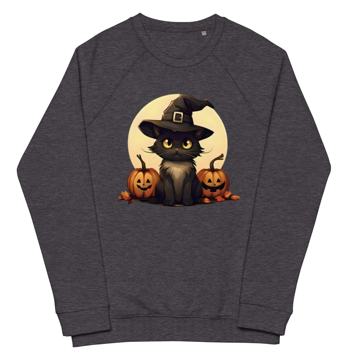 Unisex organic raglan halloween sweatshirt | Halloween Magic: Unisex Organic Comfort