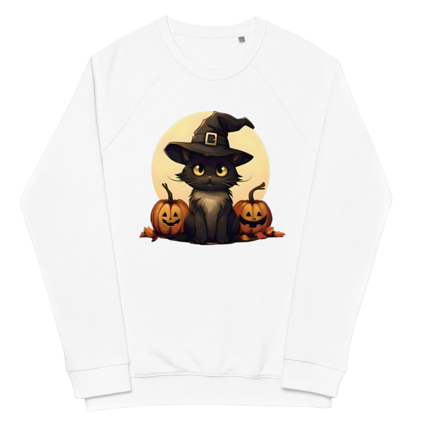 Unisex organic raglan halloween sweatshirt | Halloween Magic: Unisex Organic Comfort