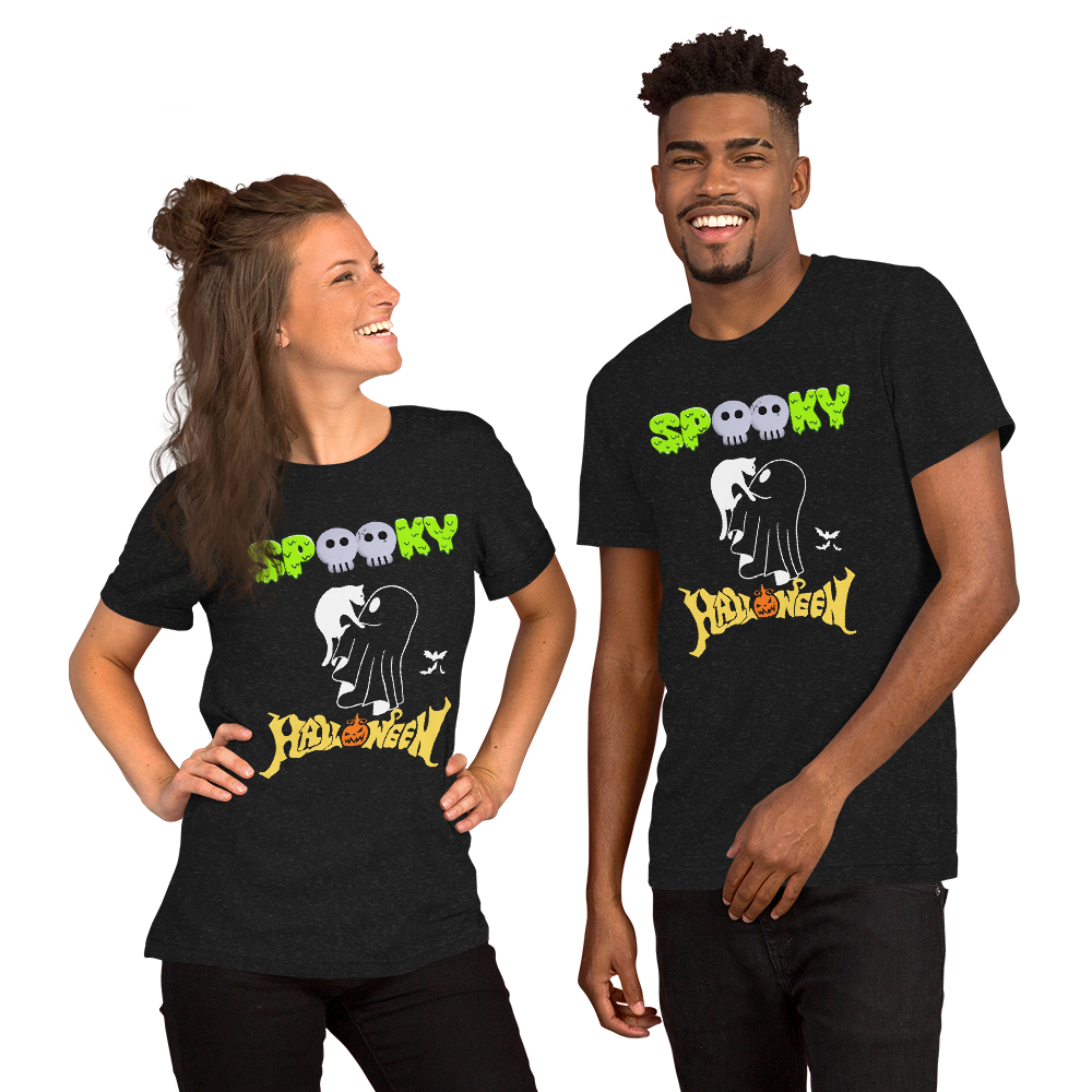 Halloween Moonlight Unisex t-shirt | Spooky Night For Couples |Halloween gifts.