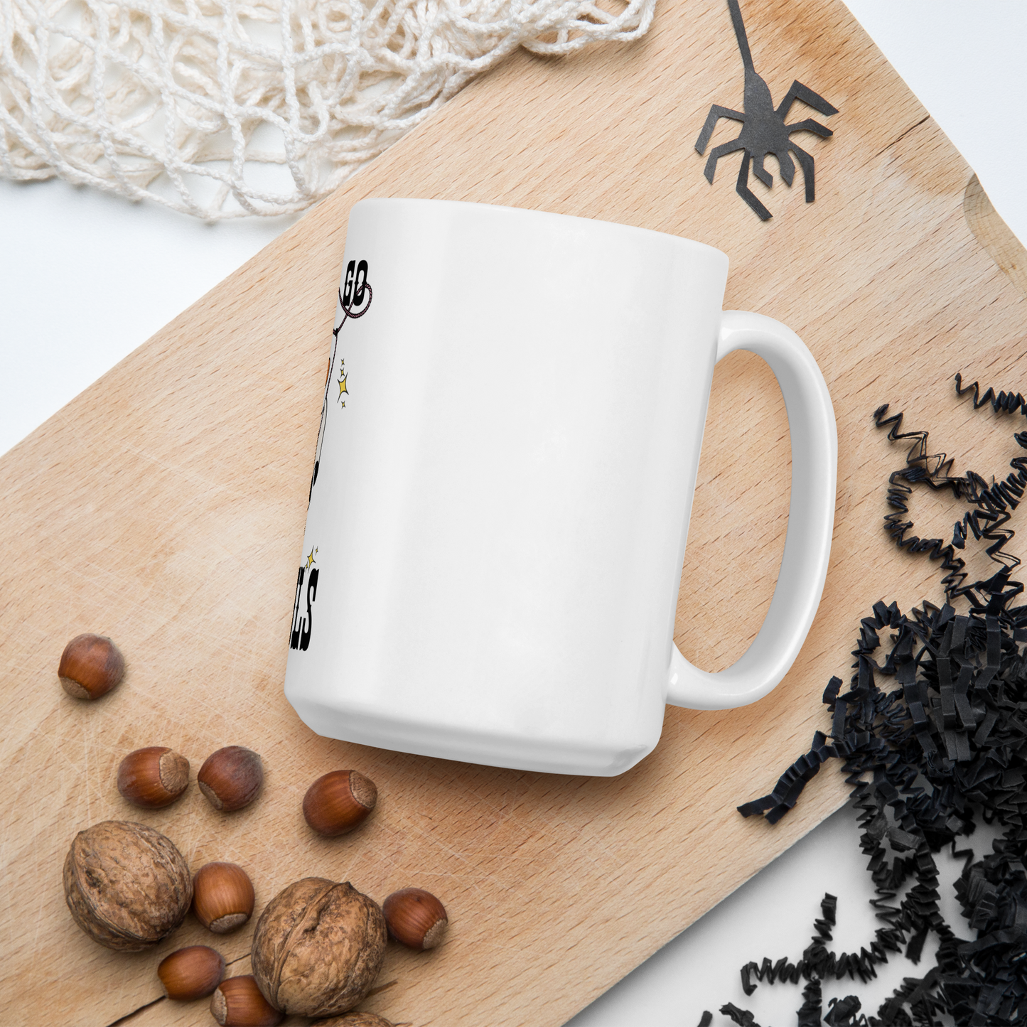 White glossy mug | Halloween gift | Let's go ghouls